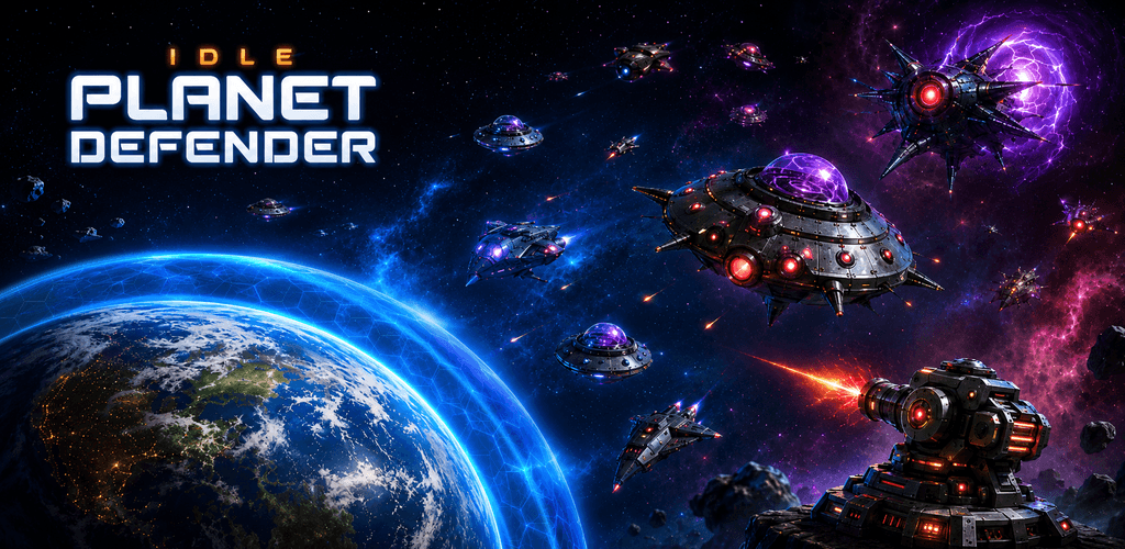 Idle Planet Defender — Verteidige deinen Planeten gegen endlose Wellen
